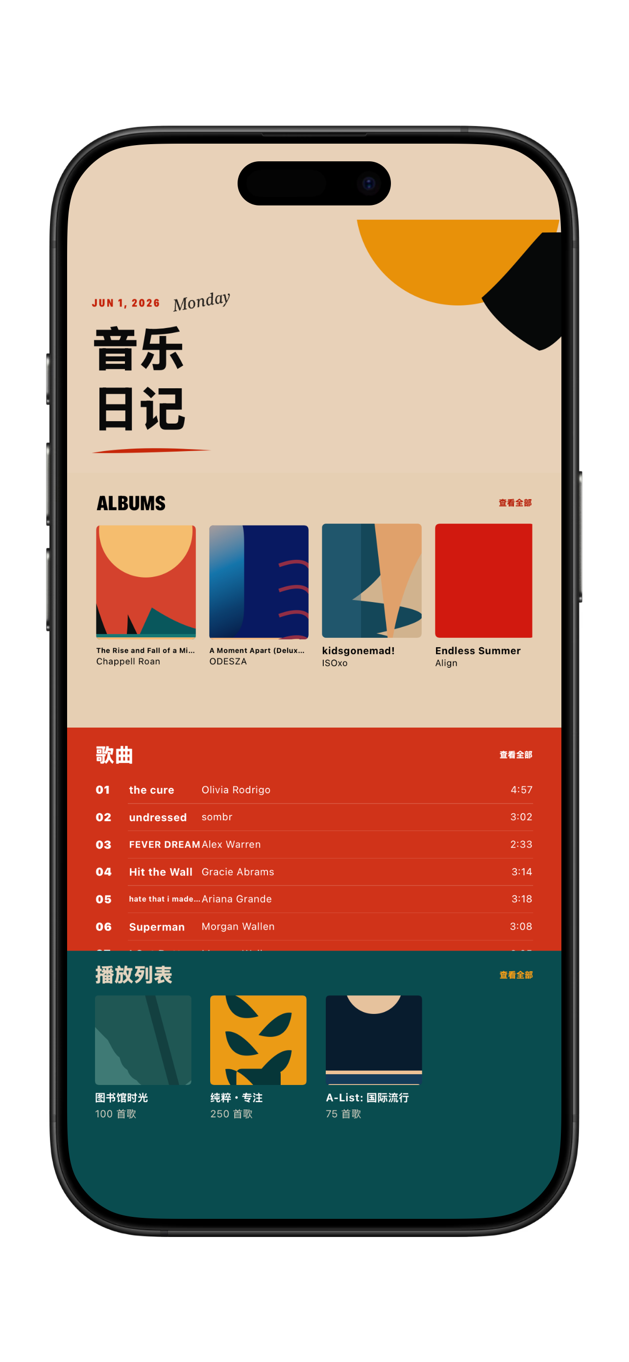 Music Focus template
